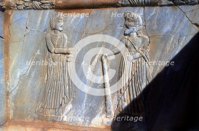 Roman carving at Sabratha, Libya, c161-c192 AD.
