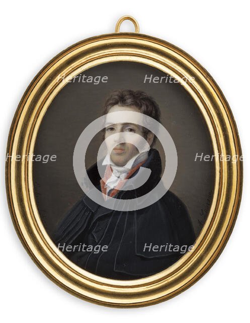 Portrait of a young man, 1822-1863. Creator: Alphonse de Labroue.