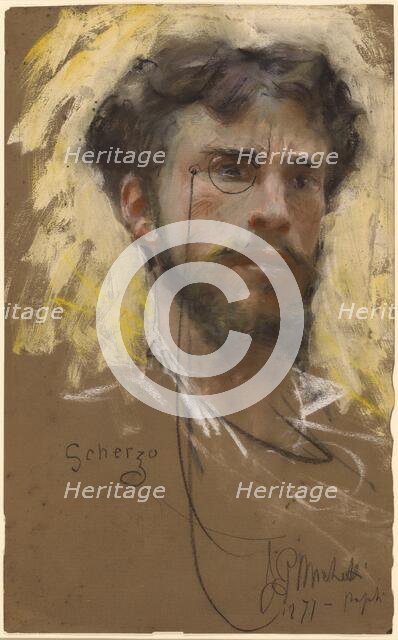 Self-Portrait, 1877. Creator: Francesco Paolo Michetti.