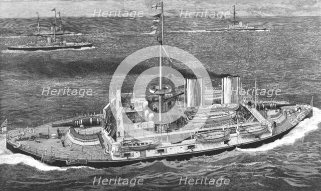 ''View of the Deck of a First Class Battleship; HMS"Benbow"', 1890. Creator: Unknown.