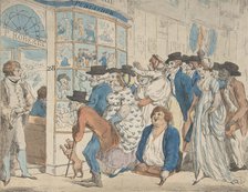 Caricature Shop of Piercy Roberts, 28 Middle Row, Holborn, 1801. Creator: Piercy Roberts.