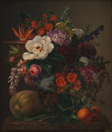 Flowers in a Vase, 1834. Creator: Johan Laurentz Jensen.