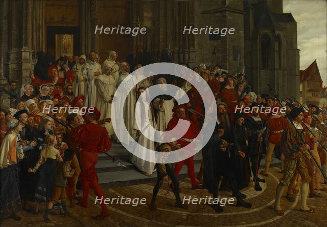 A Martyr Of The 16th Century - Johanna Van Santhoven, 1883. Creator: Willem Geets.