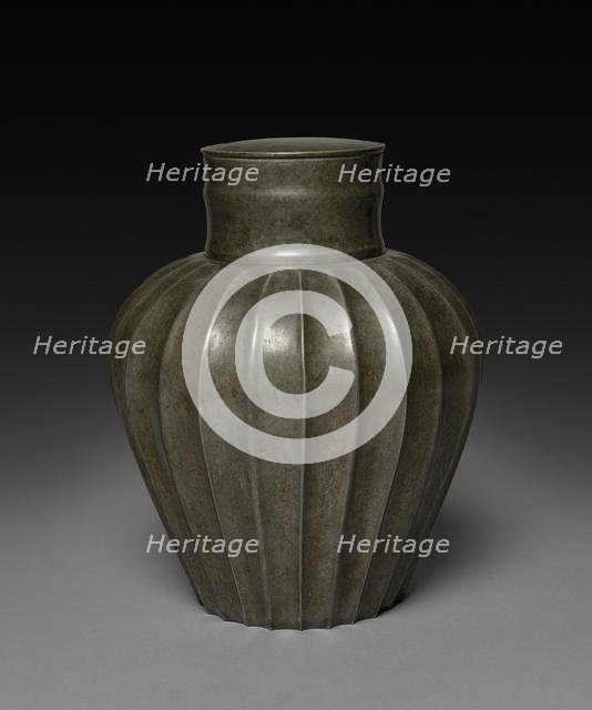 Pewter Jar, 1600s-1800s. Creator: Unknown.