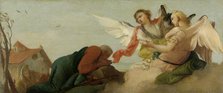 Abraham with the three Angels, 1750-1780. Creator: Francesco Zugno.