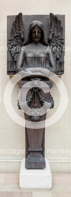 Winged Victory Figure, from the Cornice of the Title Guarantee Building, 1898. Creator: Julius R. Rollin.
