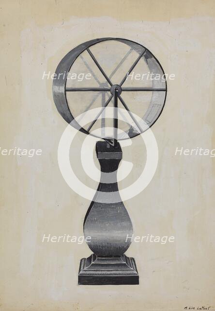 Lottery Wheel, c. 1936. Creator: Martin Lamont.