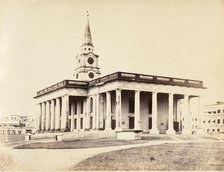 St. John's Church, Calcutta, 1850s. Creator: Captain R. B. Hill.