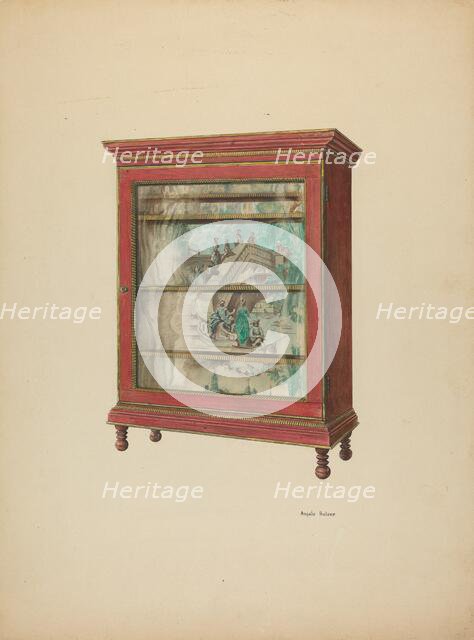 Zoar Cupboard, c. 1939. Creator: Angelo Bulone.