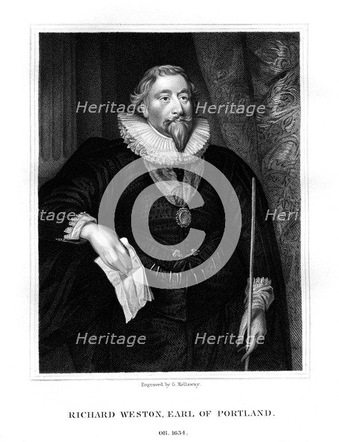 Richard Weston, 1st Earl of Portland, (1825).Artist: G Kellaway