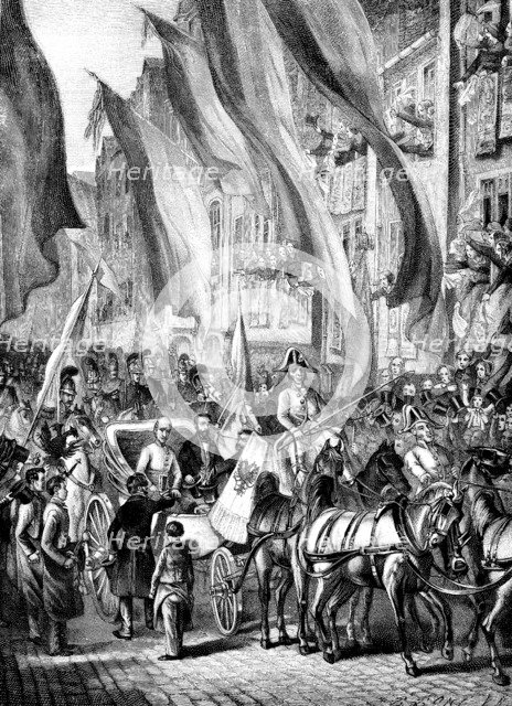 Entry of Archduke John of Austria into Frankfurt, Germany, 11 July 1848.  Artist: Anon