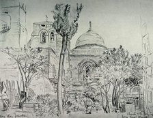 'The Church of the Holy Sepulchre from the Garden of the Greek Monastery', 1902. Creator: John Fulleylove.