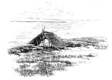 Salmon-drying platforms on the Yucon River, Alaska, 1890. Creator: Unknown.