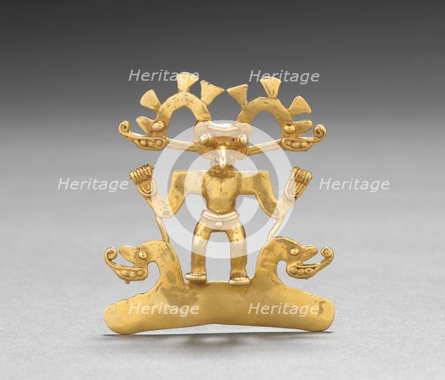 Bird-Man Pendant, c. 700-1550. Creator: Unknown.