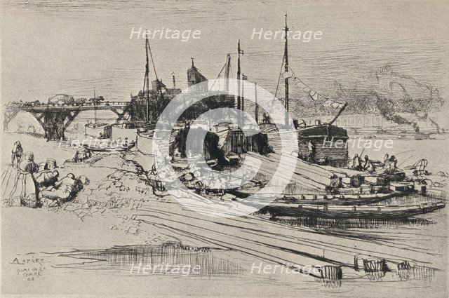 'Public Waste Dump, Quai de la Gare', 1915. Artist: Auguste Lepere.