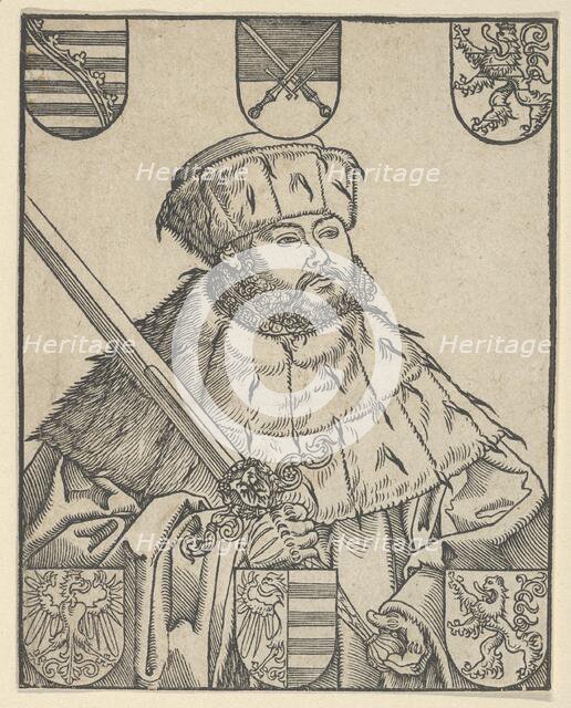 Copy of John Frederic the Magnanimous, in Electoral Robes. Creators: Lucas Cranach the Younger, Workshop of Lucas Cranach the Younger.