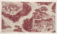 Fragment of Printed Cotton, c. 1785 - 1790. Creator: Unknown.