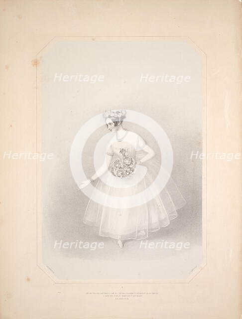 Souvenir d'adieu de Marie Taglioni , 1845. Creator: Anonymous.