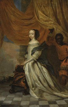 Hedvig Eleonora, 1636-1715, Queen of Sweden, Princess of Holstein-Gottorp, mid-late 17th century. Creator: Abraham Wuchters.