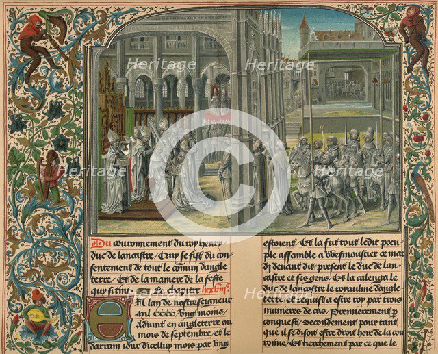 'The Coronation of Henry IV. Of England', c1399, (1907). Artist: M Pfauth.