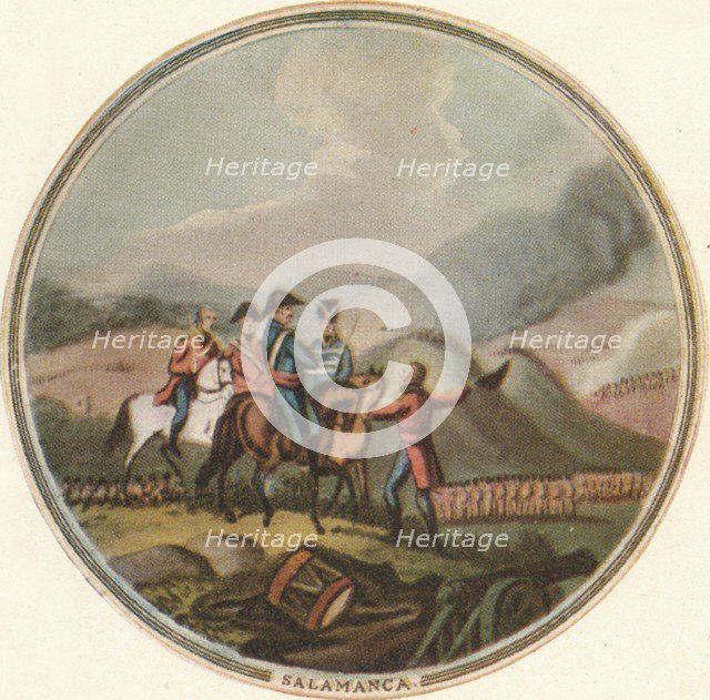 'Battle of Salamanca', 1815, (1910). Artist: Edward Orme.