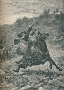 Last charge of Viscount Dundee at the Battle of Killiecrankie, Scotland, 1689 (1905). Artist: Stanley Berkeley.
