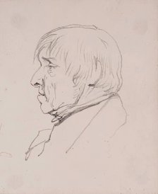 Profile of Man (head and shoulders), c1830s. Creator: John Phillip.