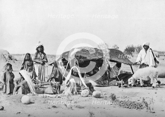 A summer encampment in Balochistan, 1902. Artist: F Bremner.