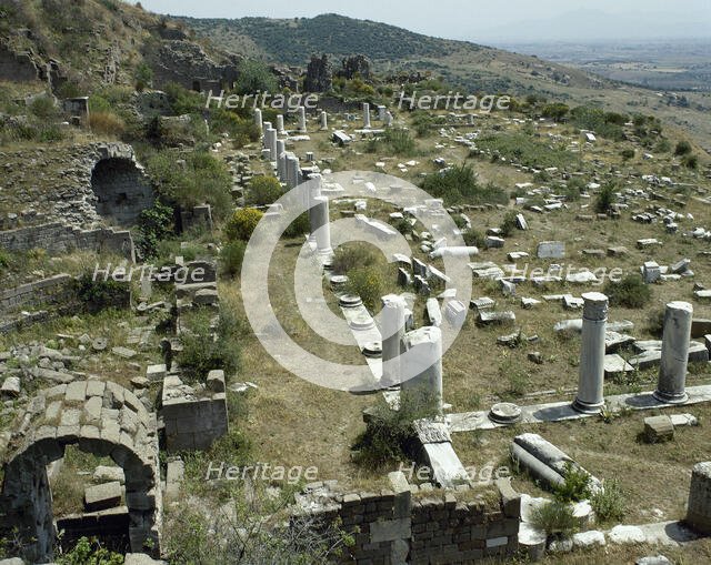 The Upper Gymnasium, Pergamon, Anatolia, Turkey, 1999. Creator: Unknown.