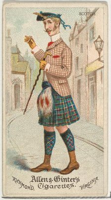 Scotch, from World's Dudes series (N31) for Allen & Ginter Cigarettes, 1888. Creator: Allen & Ginter.