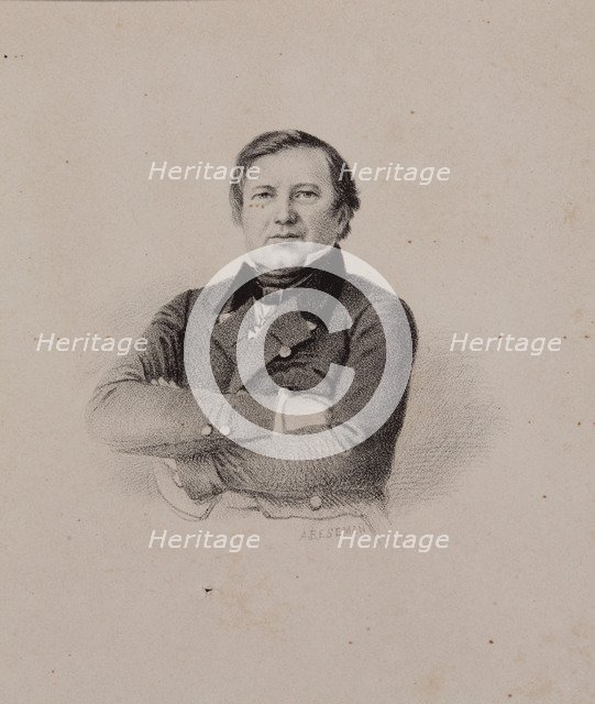 Portrait of the Philosopher Ivan Ivanovich Davydov (1794-1863), 1840s.