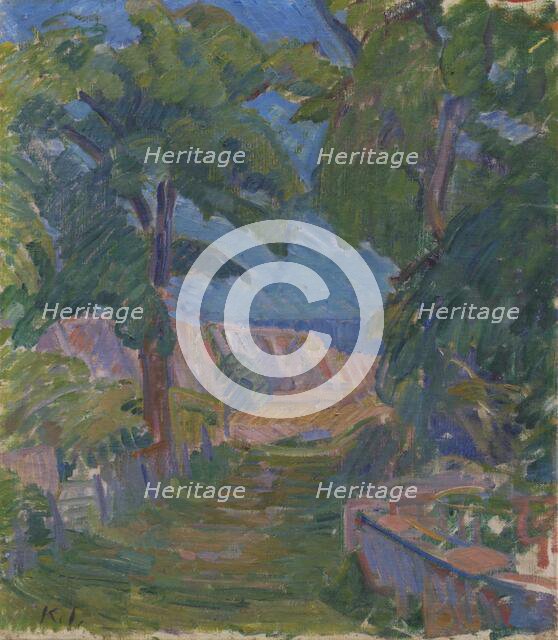 Landscape near "Mindet" on Christianso, 1911. Creator: Karl Isakson.