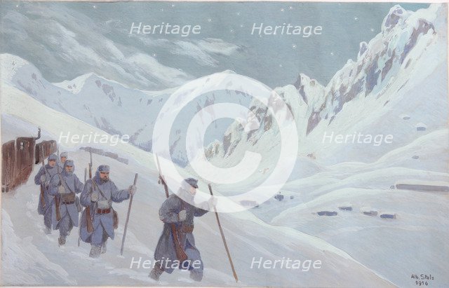 The Alpine Patrol , 1916.