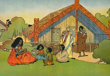 'The Maori's Home', 1912. Artist: Charles Robinson.