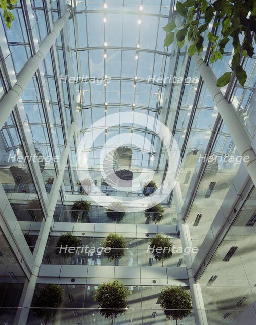 The Helicon, South Place, Finsbury Pavement, Islington, London, 21/11/1996. Creator: John Laing plc.