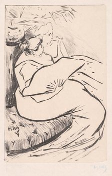 Seated Woman, ca. 1895-1900. Creator: Henri Gabriel Ibels (French, 1867-1936).