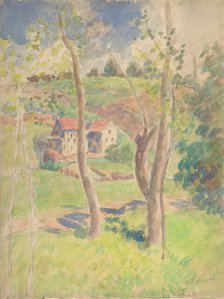 Landscape, second half 19th century. Creator: Camille Pissarro.