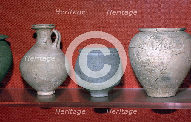 Trio of Roman pots. Artist: Unknown