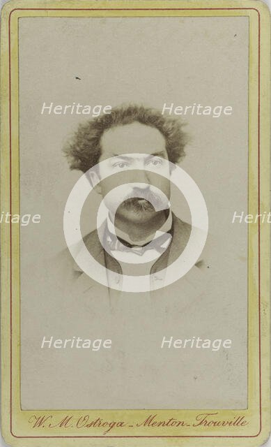 Portrait of the composer Robert Planquette (1848-1903), c. 1880. Creator: Photo studio W.M. Ostroga, Menton  .