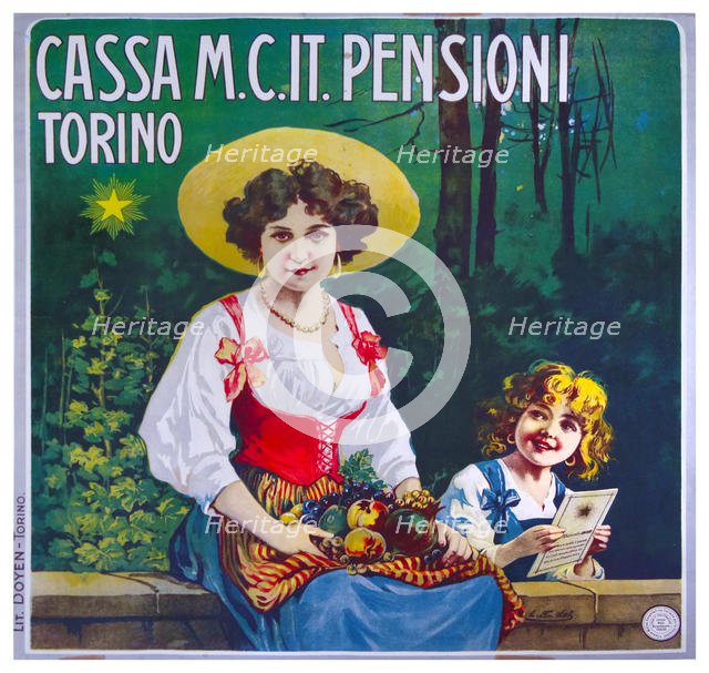Cassa mutua cooperativa italiana per le pensioni, Torino, 1895. Creator: Anonymous.