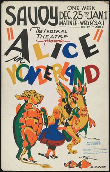 Alice in Wonderland, [193-]. Creator: Unknown.