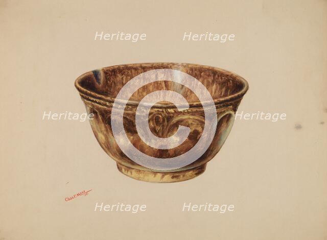 Bowl - Bennington, 1938. Creator: Charles Moss.