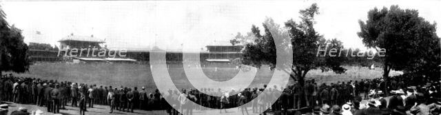 The English Cricket Team in Australia: the Second Test Match, Melbourne..., 1898. Creator: Harvie & Sutcliffe.