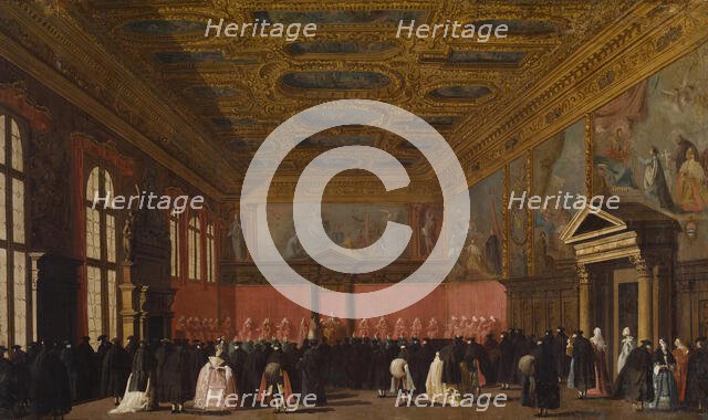 Reception of Foreign Ambassadors in the Doge's Palace, Venice, c1765-1780. Creator: Unknown.