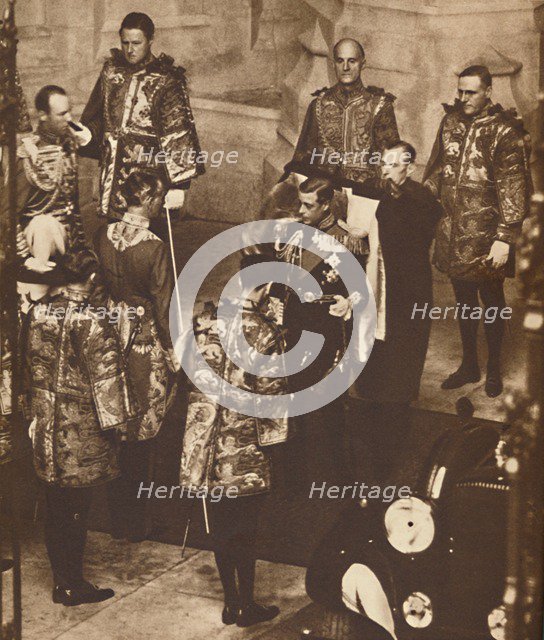 'His First Parliament Opened', 1937. Artist: Unknown.