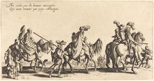 The Bohemians Marching: The Vanguard, 1621. Creator: Jacques Callot.