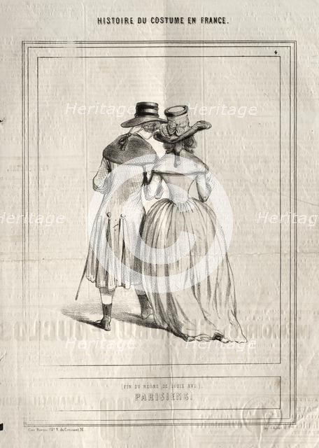Histoire du Costume en France: Parisiens, 1843. Creator: Paul Gavarni (French, 1804-1866).