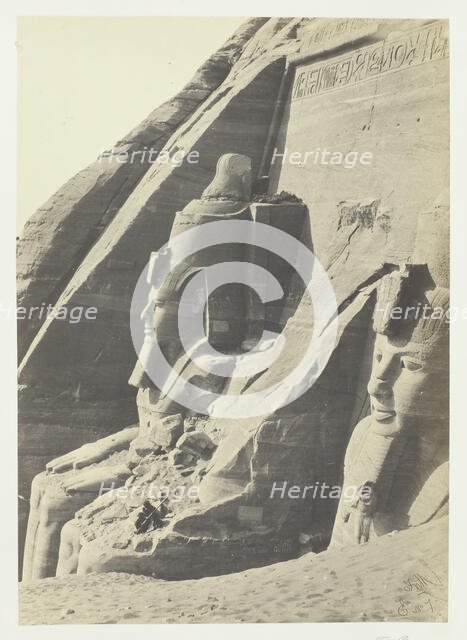Abou Simbel, Nubia, 1857. Creator: Francis Frith.