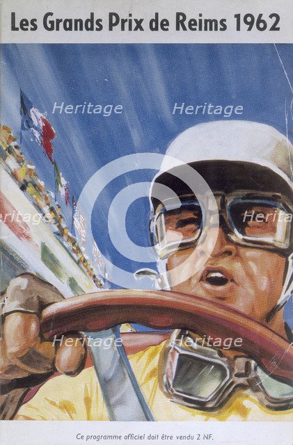 A programme for the Reims Grand Prix, 1962. Artist: Unknown