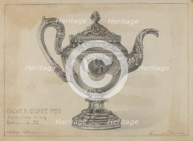 Silver Teapot, c. 1936. Creator: Vincent Carano.